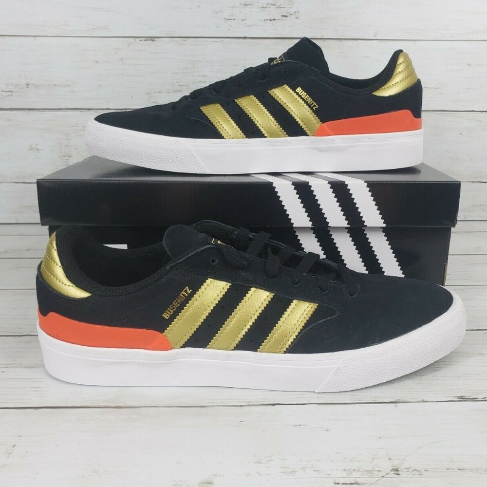 Adidas Busenitz Vulc II Black Athletic Skate Shoe